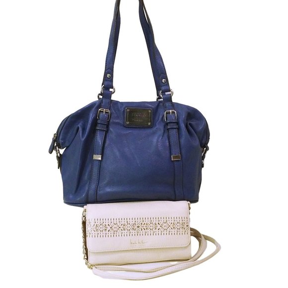 Bundle Lot of 2 Nicole Miller Collection TopCarry Handbag Crossbody Wallet Purse - Picture 2 of 11